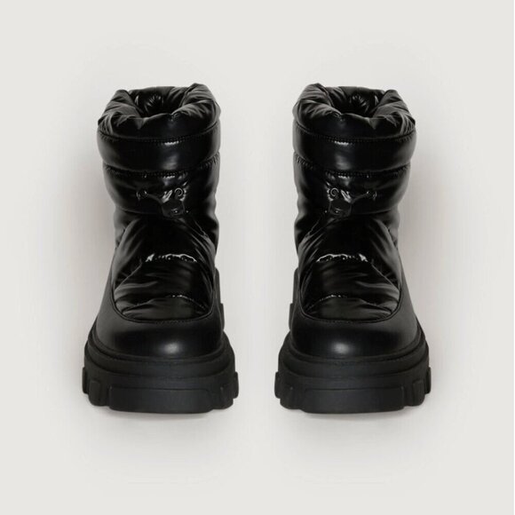 Oak + Fort Cozy Track Sole Puffer Boot Black Size 7 - Picture 7 of 12